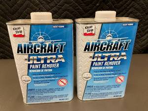 lot 20 image: Mil 5 - 2 Klean-Strip Aircraft Ultra Paint Remover Cans (1 Quart Each)