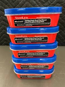 lot 66 image: SteelLinx Drywall Construction Screws, Bugle Head, #8 x 2-12 in, 5 Packs