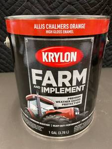 lot 71 image: Krylon Farm & Implement Allis Chalmers Orange Enamel, 1 Gal