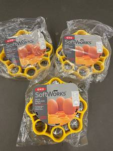lot 194 image: NM 2 - Set of 3 OXO SoftWorks Silicone Pressure Cooker Egg Racks