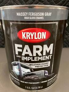 lot 259 image: BT 2B - Krylon Farm and Implement Paint, Massey Ferguson Gray, 1 Gallon