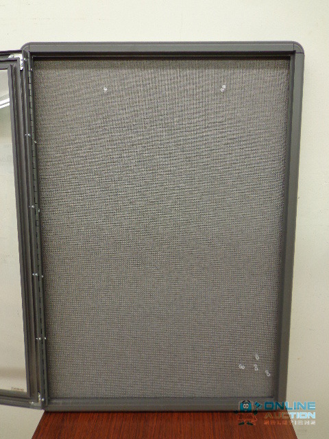 Message Board with Glass Doors