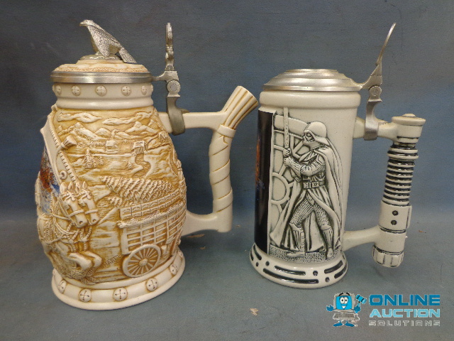 (2) Avon Beer Steins
