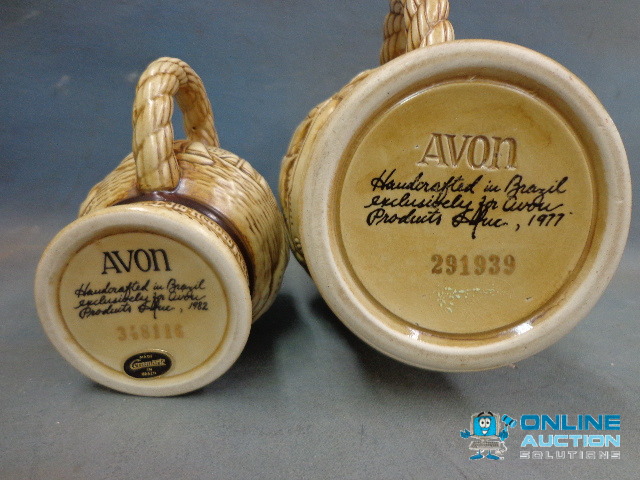 (2) Avon Beer Steins
