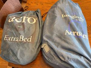 lot 47J image: Set of 2 AeroBed Inflatable Air Mattresses with Carry Bags