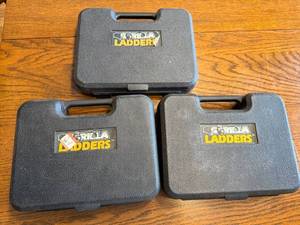 lot 48J image: Set of 3 Gorilla Ladders Ladder Jacks in Carrying Cases