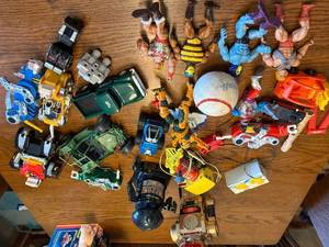 lot 66J image: Collection of 1980s Action Figures, Robots, and Toy Vehicles