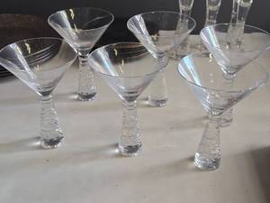 lot 240 image: Lot of (6) Martini Glasses