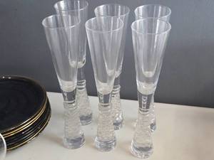 lot 241 image: Lot of (6) Sparkling Wine Glasses