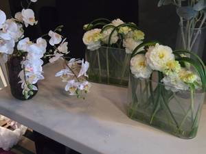 lot 263 image: Lot of (3) Faux Plant Arrangement with Vase