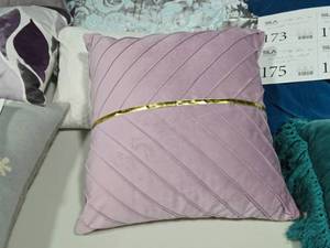 lot 179 image: Lot of (1) 15 Velvet Throw Pillow by Tosleo