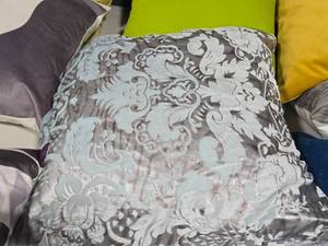 lot 177 image: Lot of (1) 20 Feather and Down Throw Pillow by Sheri Juliette