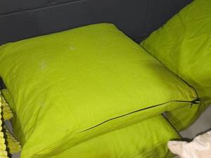 lot 155 image: Lot of (3) 15 Polyester Blend Fabric Throw Pillows