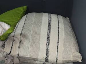 lot 150 image: Lot of (2) 15 Hand Woven Throw Pillows - Villa by Classic Home Ria