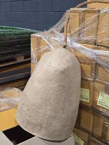 lot 306 image: Lot of (4) 25 Paper Mache Light  Lamp Shade - Marquis by Accent Dcor (in original packaging)