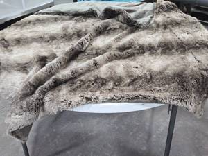lot 101 image: Faux Fur Blanket 5 x 4 by Restoration Hardware