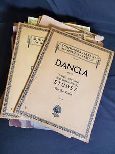 lot 1 image: Collection of Classical Violin Sheet Music