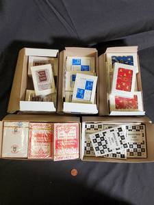 lot 8 image: Bulk Lot Bridge Score Pads & Sealed Playing Cards Assorted Styles