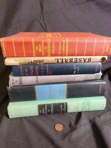 lot 14 image: Baseball History Hardcovers Lot, 5 Volumes Reference Collection