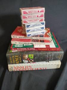 lot 23 image: Hoyle Playing Cards and Game Rules Book Lot