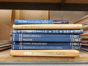 lot 26 image: Collection of Outdoor and Fishing-Themed Books