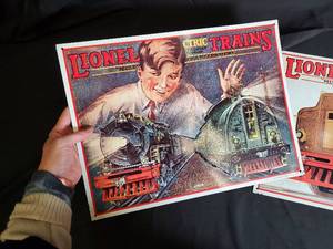 lot 34 image: Lionel Electric Trains Vintage Advertising Prints