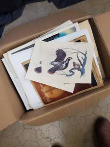 lot 44 image: Norman Rockwell & Wildlife Art Print Lot - Vintage Collectible Prints