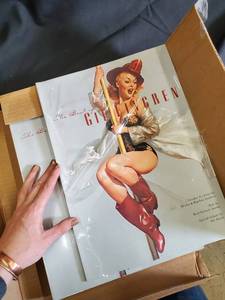 lot 45 image: The Best of Gil Elvgren Art Book Lot