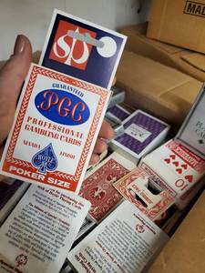 lot 56 image: Bulk Lot of Playing Card Decks and Pocket Trivia Game