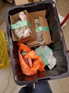 lot 59 image: Assorted Kitchen and Dinnerware Lot - Plates, Glassware, and More comes with Tote