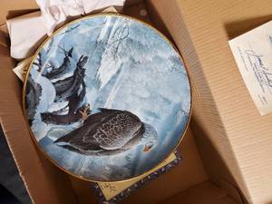 lot 61 image: Wildlife Collector Plate Lot w COAs - Ducks Unlimited, Hamilton