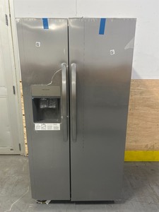 lot 9 image: Frigidaire 26 Cu. Ft. 36  Standard Depth Side by Side Refrigerator (FRSS2623AS) Dimensions 36  W x 32  D x 69-12  H