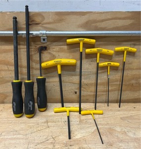 lot 52 image: Bondhus Ball End, T Handle lot of 10