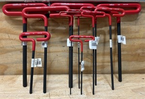 lot 53 image: Eklind Hex Key T-Handle lot of 11