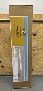 lot 99 image: 10.63 in. 1-Light White Dimmable LED Flush Mount