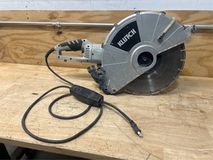 lot 102 image: Klutch Electric Concrete Cutter, 14in. Blade (non-working)