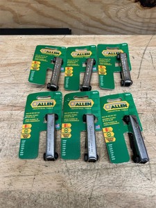 lot 112 image: Allen industrial tools fold yup hex key set (lot of 6)