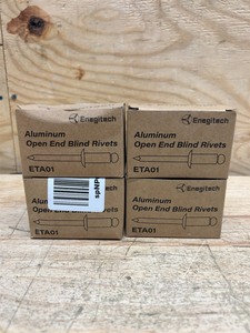 lot 116 image: Aluminum Open end blind rivets (lot of 4)