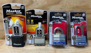 lot 138 image: MASTERLOCK lot of 4