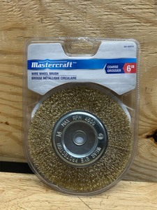 lot 141 image: Mibro 6 in. Coarse Wire Wheel Brush Brass Coated Steel 4500 rpm 1 pc