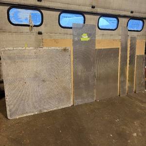lot 160 image: Sheets of metal apear to be Aluminum