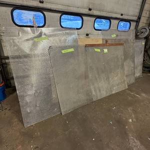 lot 161 image: Sheets of metal apear to be Aluminum