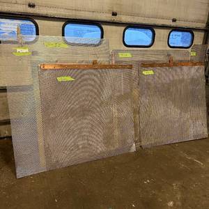 lot 162 image: Sheets of metal apear to be Aluminum