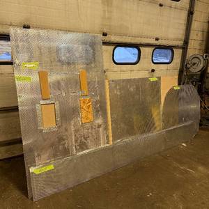 lot 164 image: Sheets of metal apear to be Aluminum