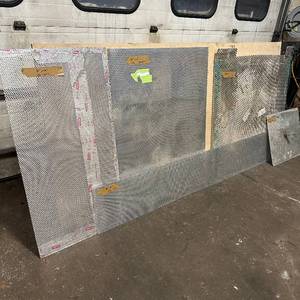 lot 172 image: Sheets of metal apear to be Aluminum