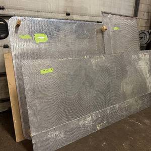 lot 175 image: Sheets of metal apear to be Aluminum