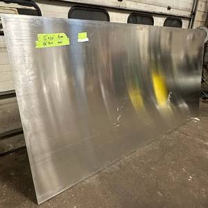 lot 195 image: Sheet of metal apear to be Aluminum