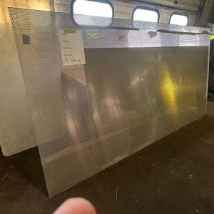 lot 202 image: Sheet of metal apear to be Aluminum