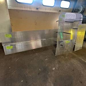 lot 203 image: Sheets of metal apear to be Aluminum