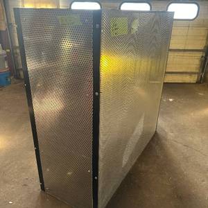 lot 205 image: Sheets of metal apear to be Aluminum